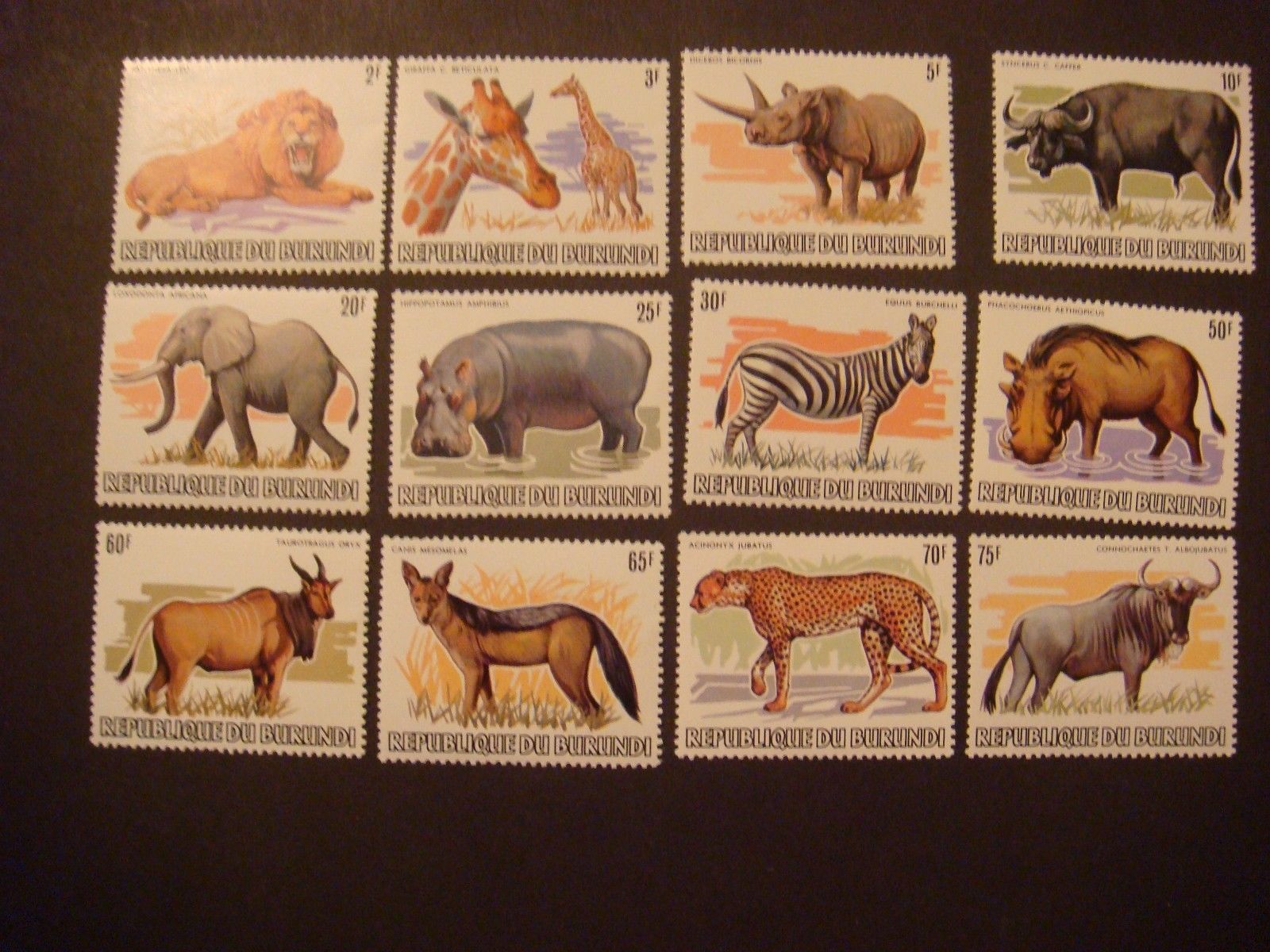 Burundi 1982 African Animals set to 75 fr unmounted mint MNH SG 1385-96 Cat £875