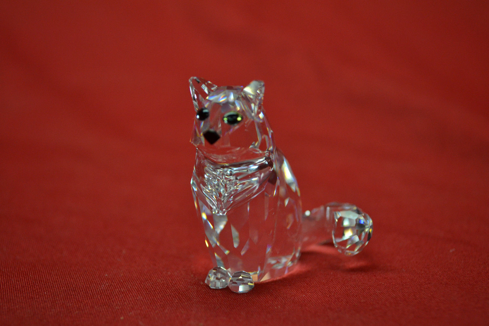 Swarovski Crystal SITTING CAT Retired with original box