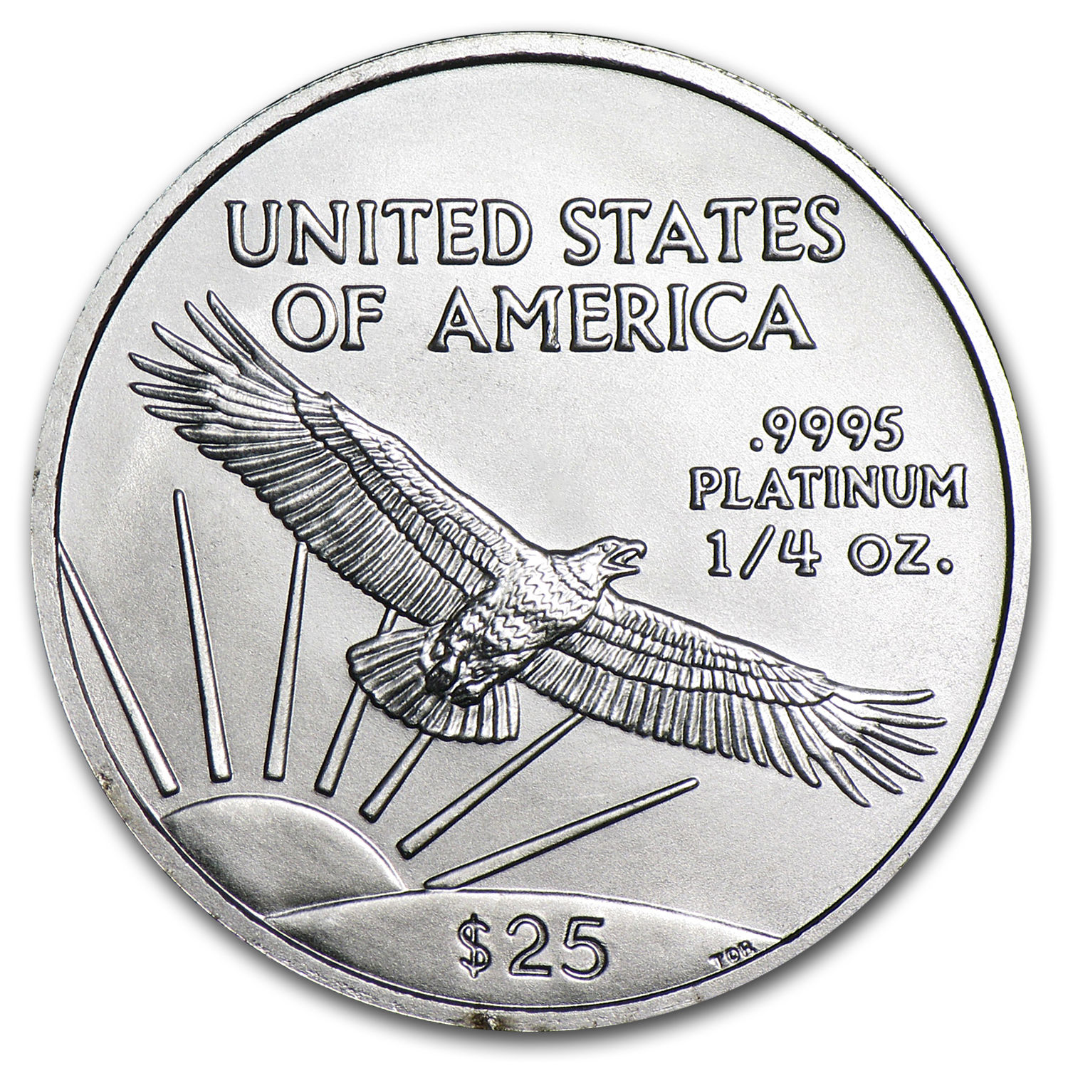 1/4 oz Platinum American Eagle BU (Random Year) - SKU #54