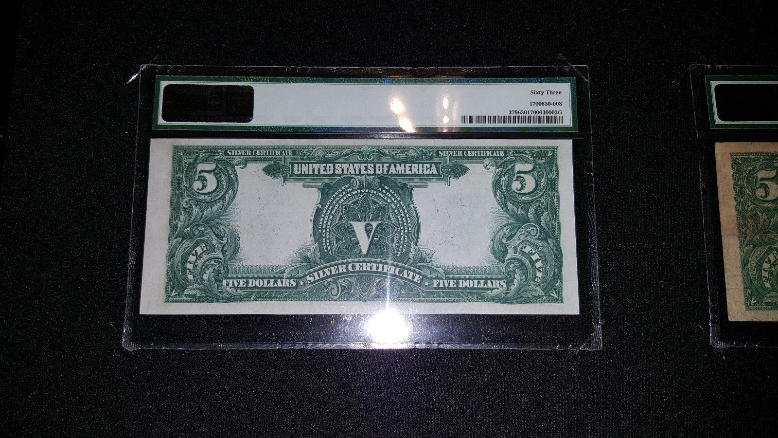 1899 $5 CHIEF silver certificate "Oncpapa" CHOICE UNC uncirculated Antique Money