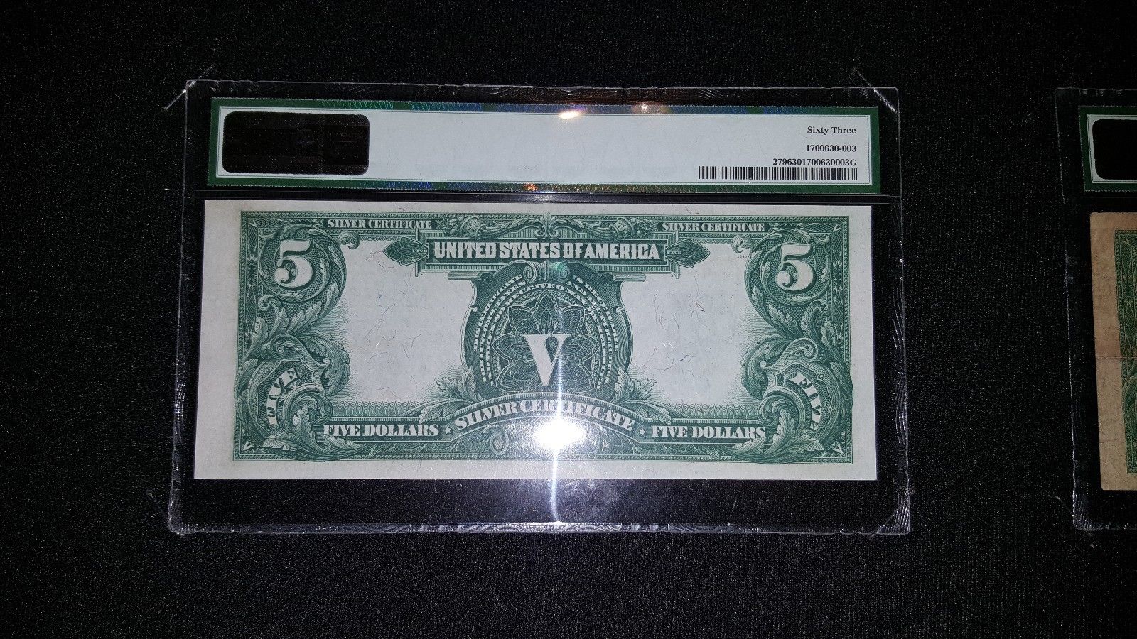 1899 $5 CHIEF silver certificate "Oncpapa" CHOICE UNC uncirculated Antique Money