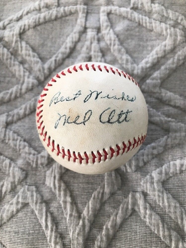 Mel Ott Signed Novelty Replica Signed Baseball