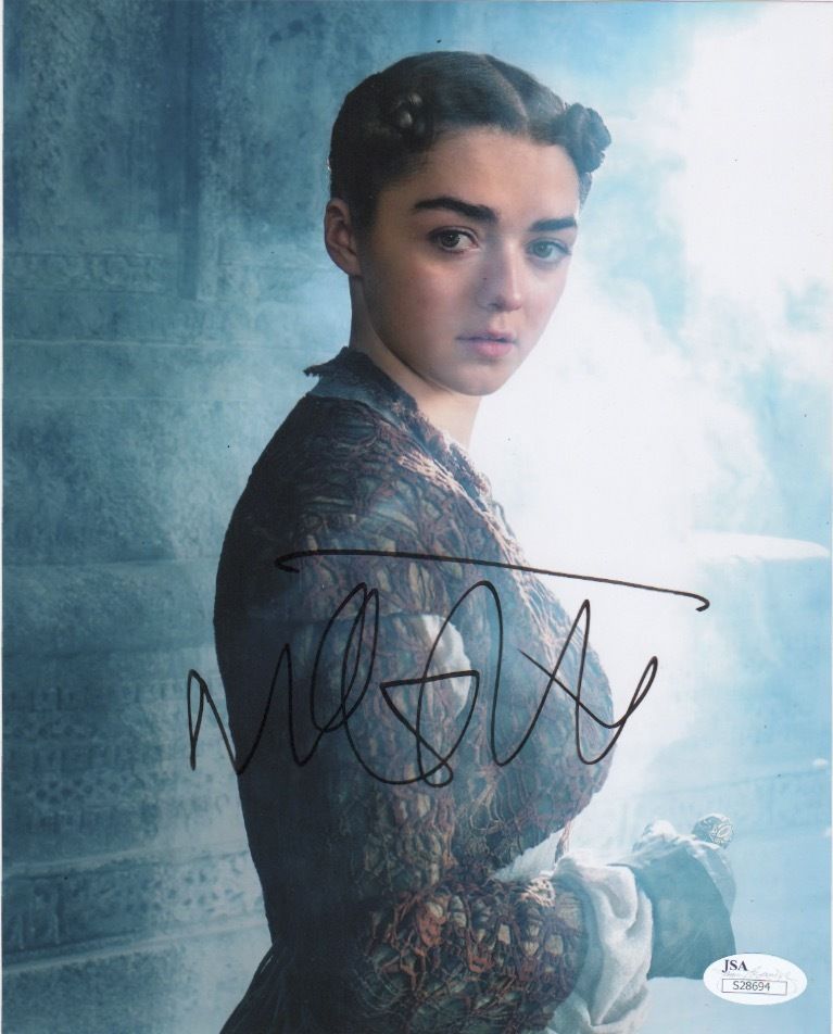 Maisie Williams Game of Thrones Autographed Signed 8x10 Photo JSA COA #1