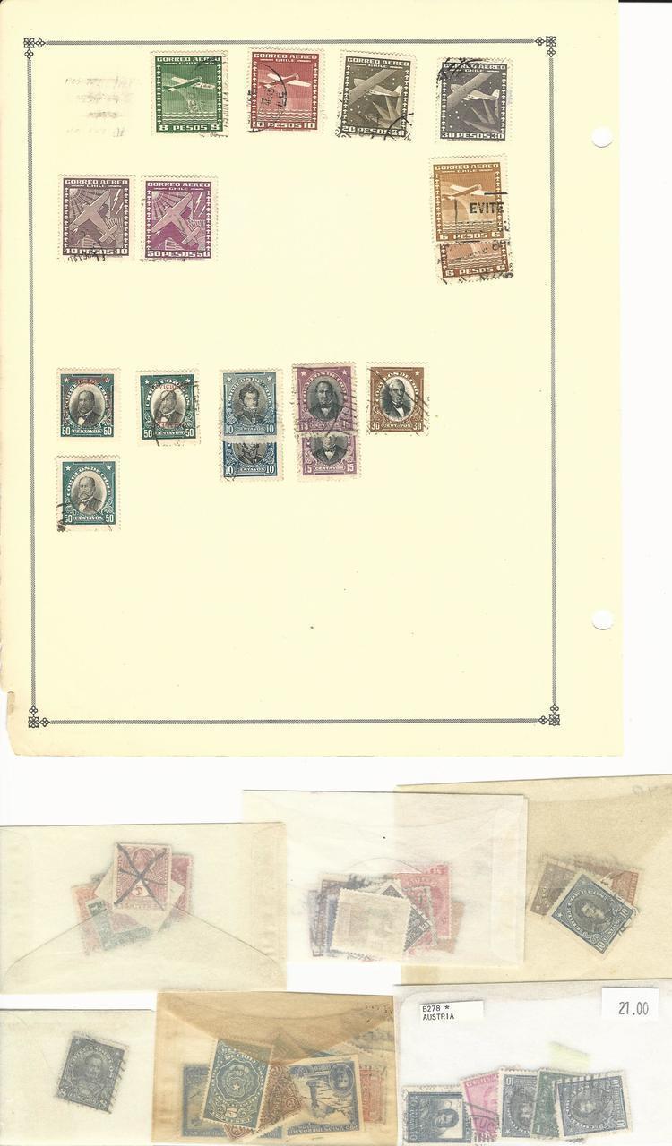 Chile Collection 1853-1940 on 7 Scott International Pages