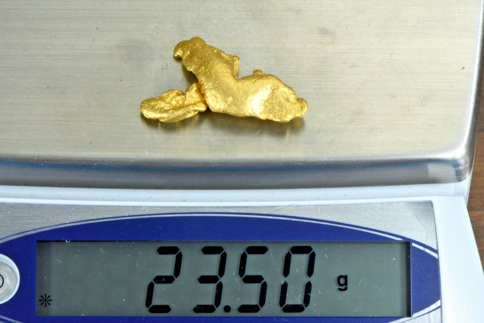 #1249 Large Natural Gold Nugget Australian 23.50 Grams Genuine