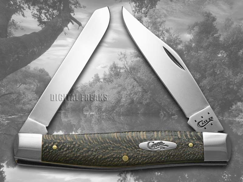 CASE XX Smooth Gray Sycamore Wood Moose Stainless Pocket Knives Knife