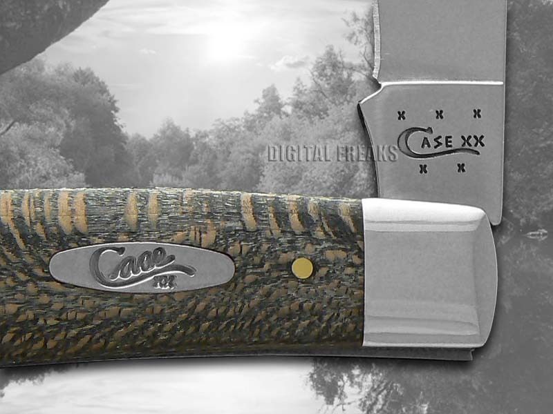 CASE XX Smooth Gray Sycamore Wood Moose Stainless Pocket Knives Knife