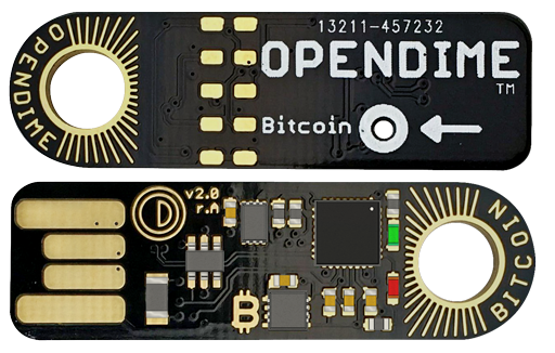 Opendime Bitcoin USB Bearer bond stick (single) 100% secure wallet for BTC