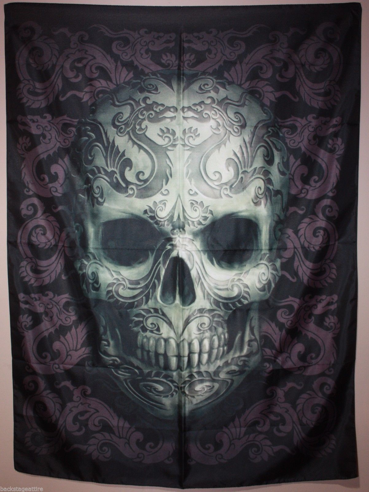 ANNE STOKES Dragon Skull Cloth Poster Flag Fabric Tapestry Wall Banner-New!!