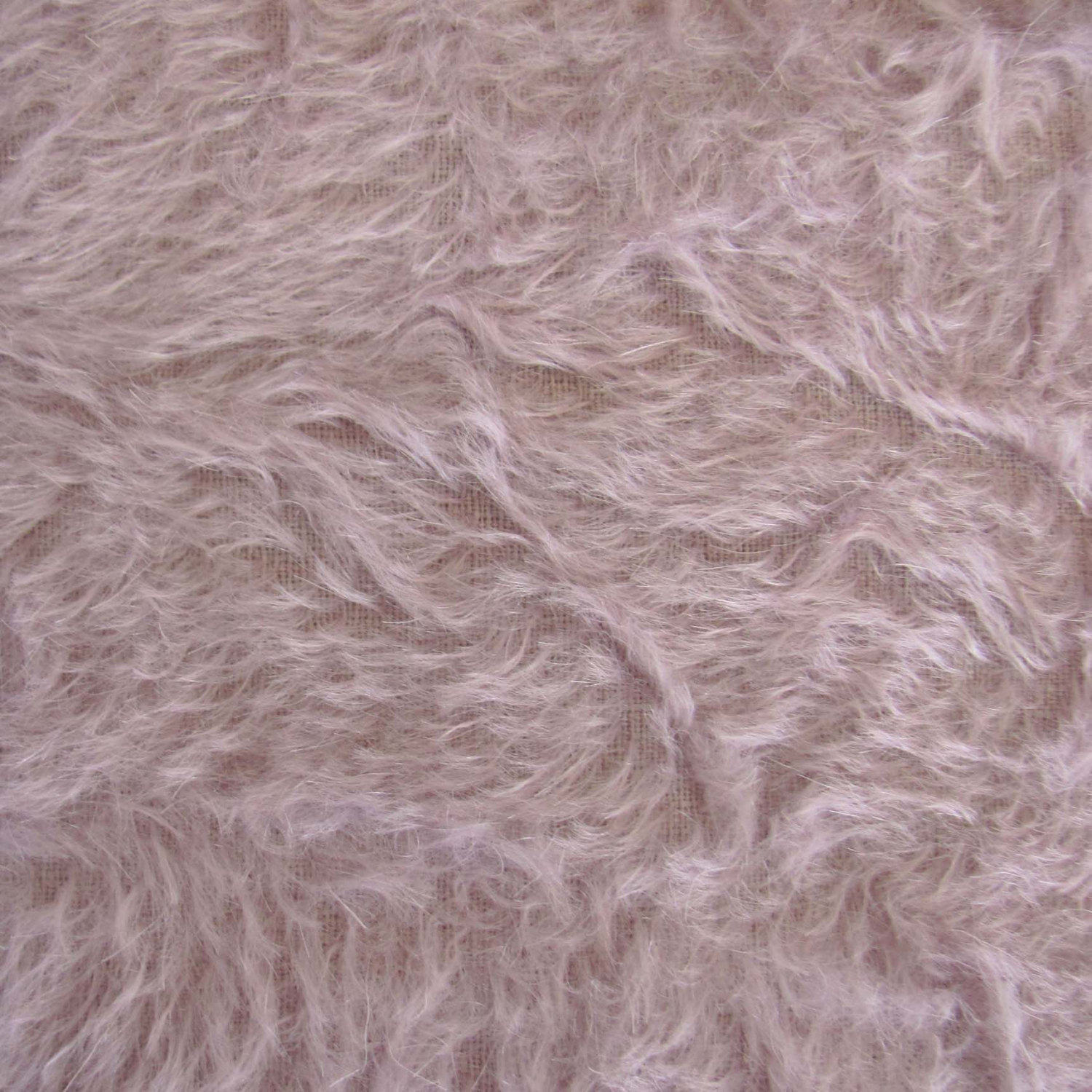 1/3 yd 300S/C Lilac INTERCAL 1/2" Ultra-Sparse Curly S-Finish Mohair Fur Fabric