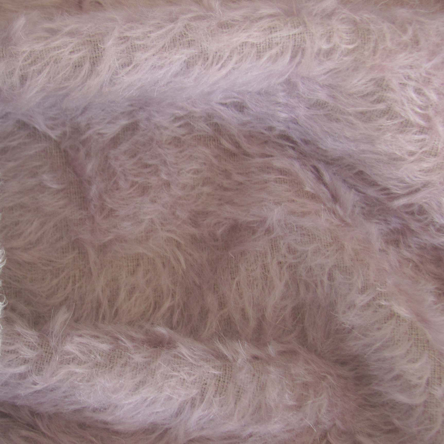 1/3 yd 300S/C Lilac INTERCAL 1/2" Ultra-Sparse Curly S-Finish Mohair Fur Fabric