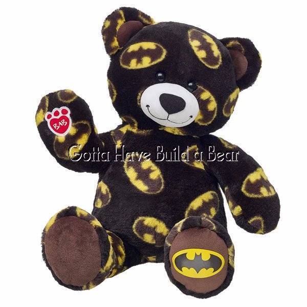 Build-a-Bear 16" Batman Superhero Teddy Unstuffed Plush Animal NWT