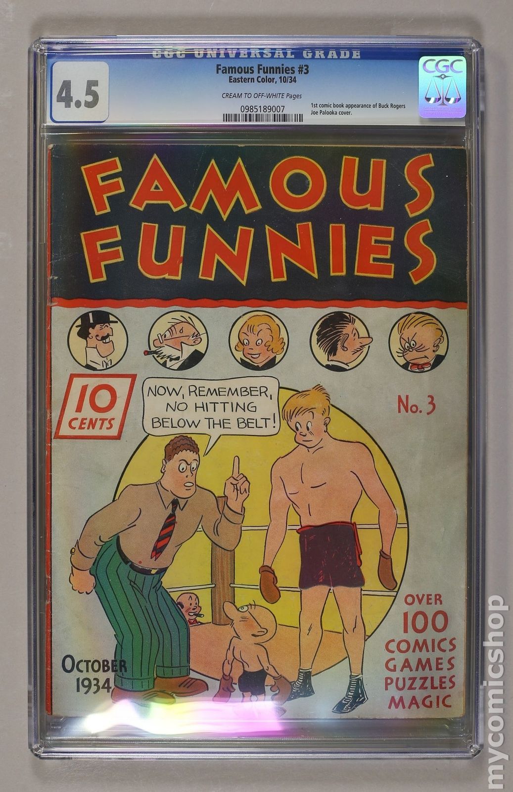 Famous Funnies (1934) #3 CGC 4.5 0985189007