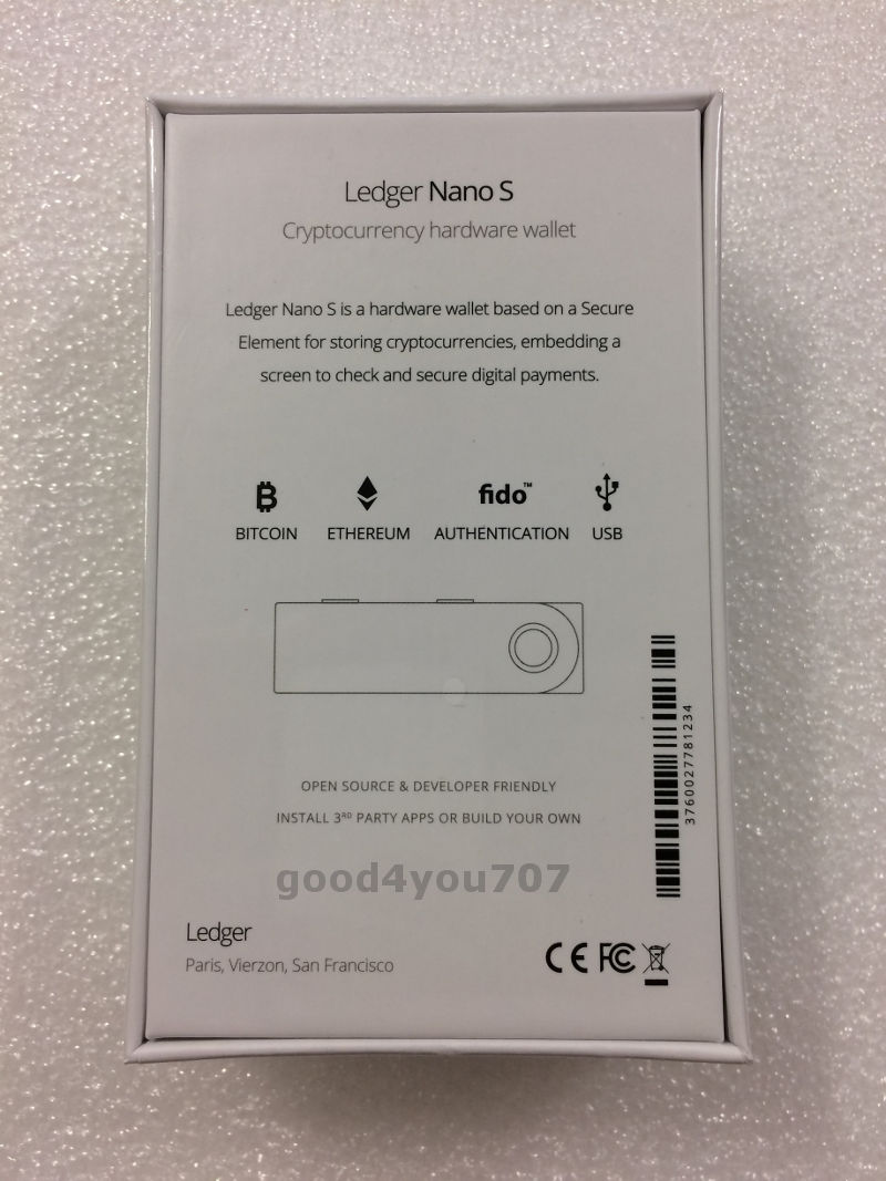 TWO (2) Ledger Nano S Cryptocurrency Bitcoin Ethereum Wallet Sealed in Box NEW