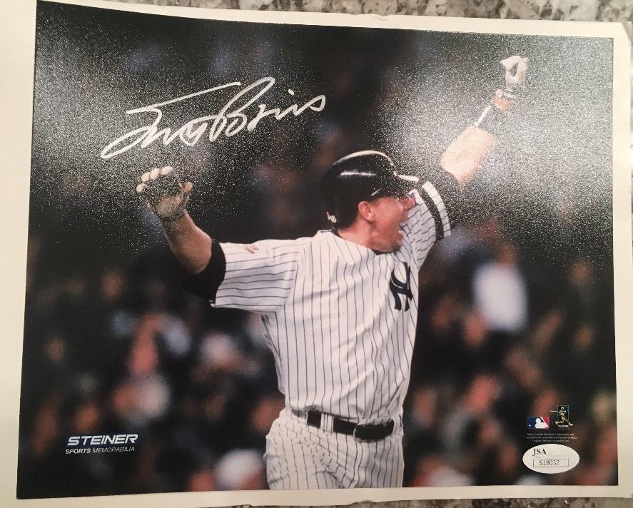 SCOTT BROSIUS Signed Autographed 8x10 Baseball Photo JSA S18032 New York Yankees