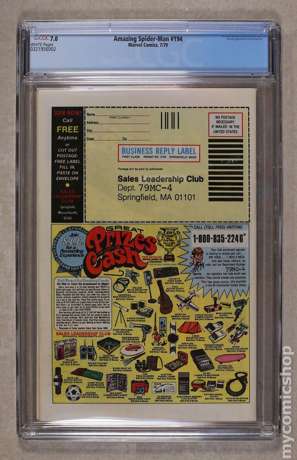 Amazing Spider-Man (1963 1st Series) #194 CGC 7.0 0321956002