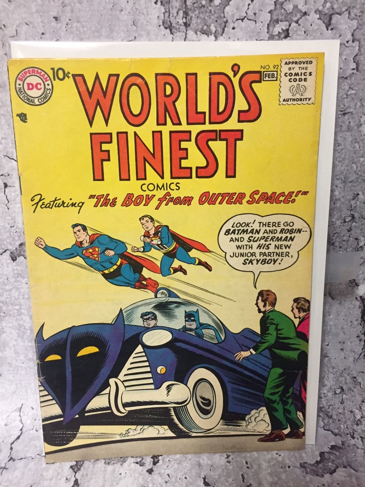 DC Worlds Finest # 92 Superman Not Cgc Comic Golden Age 1958