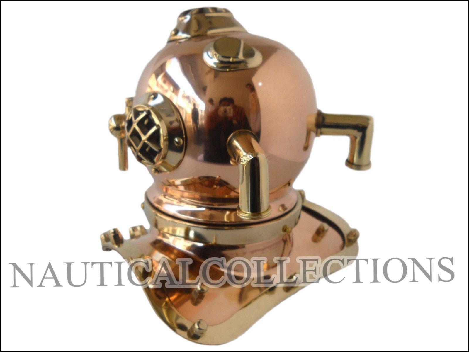 VINTAGE SOLID BRASS NAUTICAL DEEP SEA MINI DIVING HELMET REPRODUCTION MARK IV