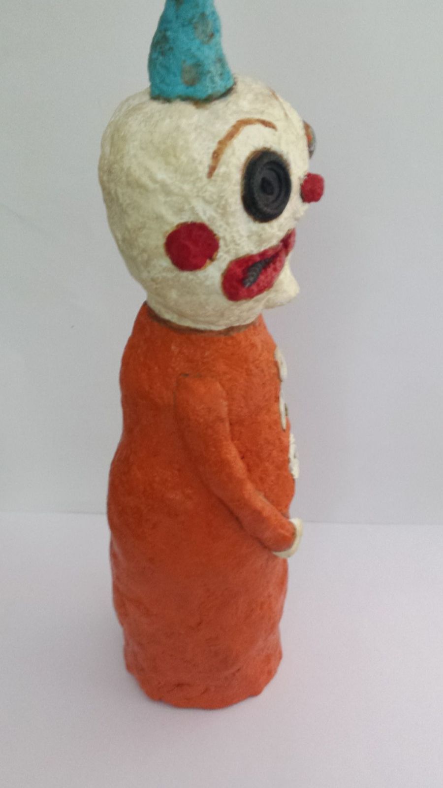 Creepy Spooky Clown Halloween Folk Art Outsider Art Doll Lost Your Marbles