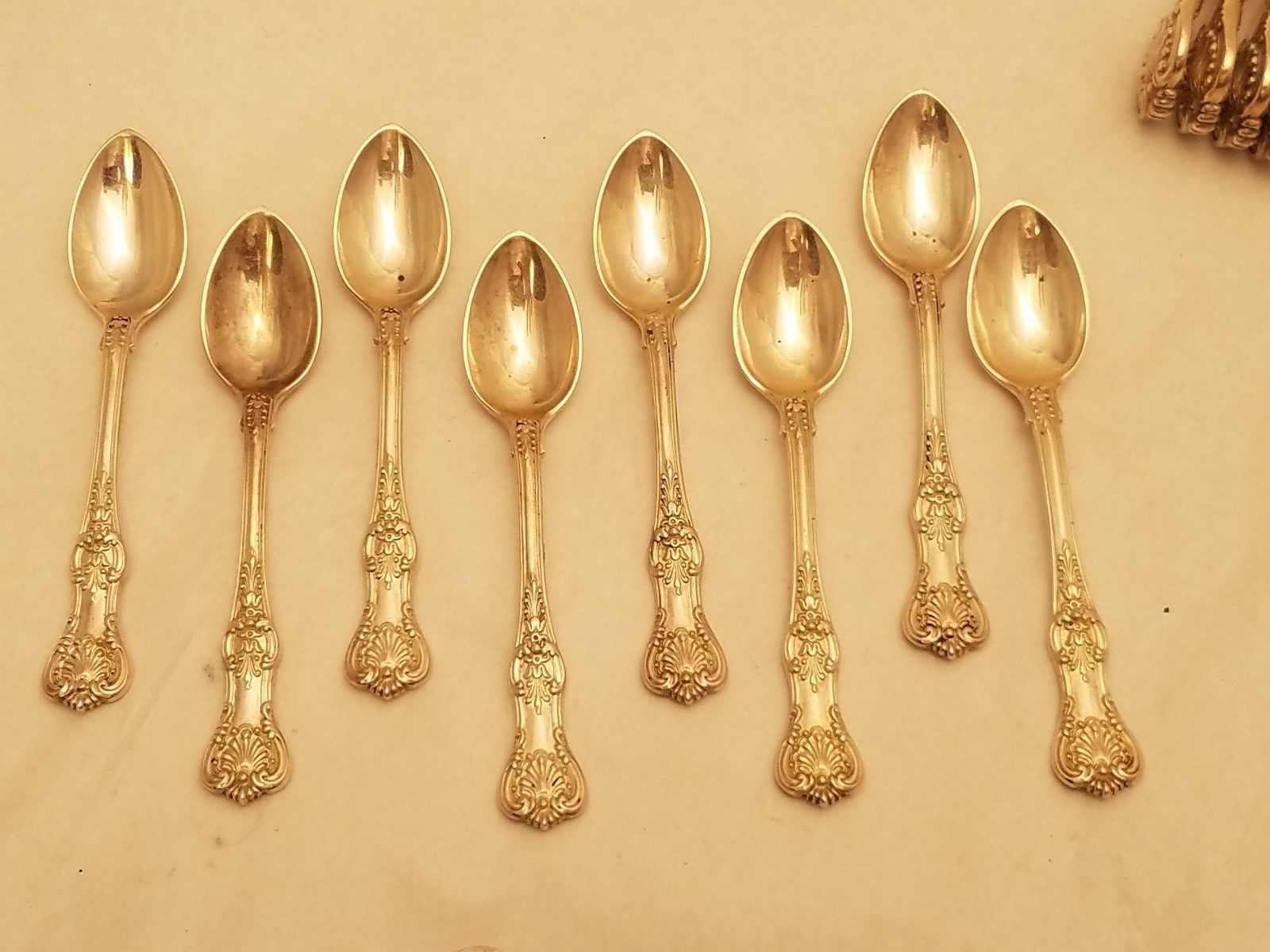 Tiffany & Co Set of Eight Silver After Dinner Coffee Spoons