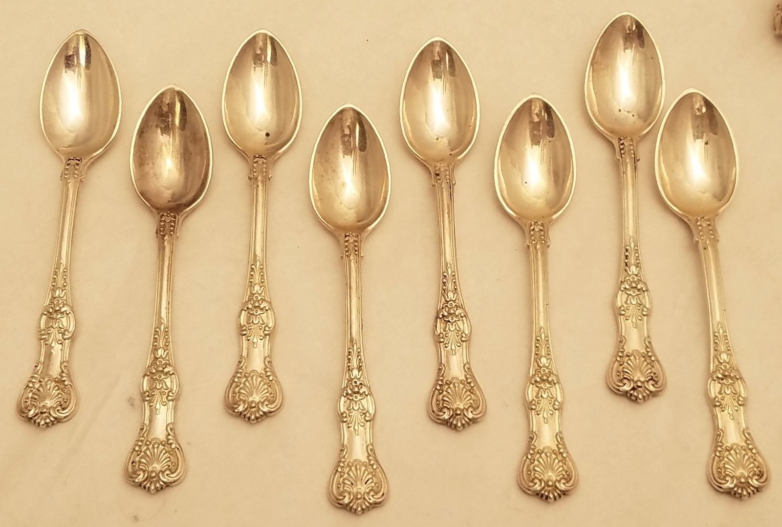 Tiffany & Co Set of Eight Silver After Dinner Coffee Spoons