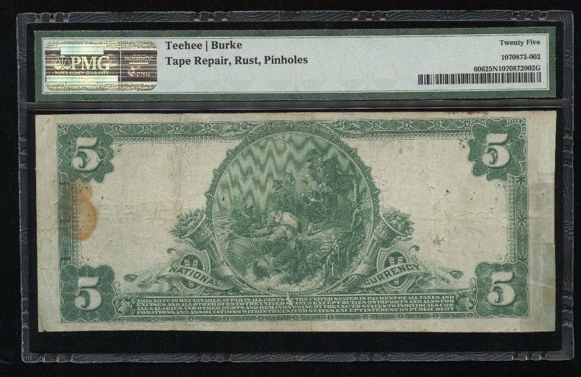 1902 $5 PB The Kutztown National Bank, Pennsylvania 5102 – PMG VF25 Net