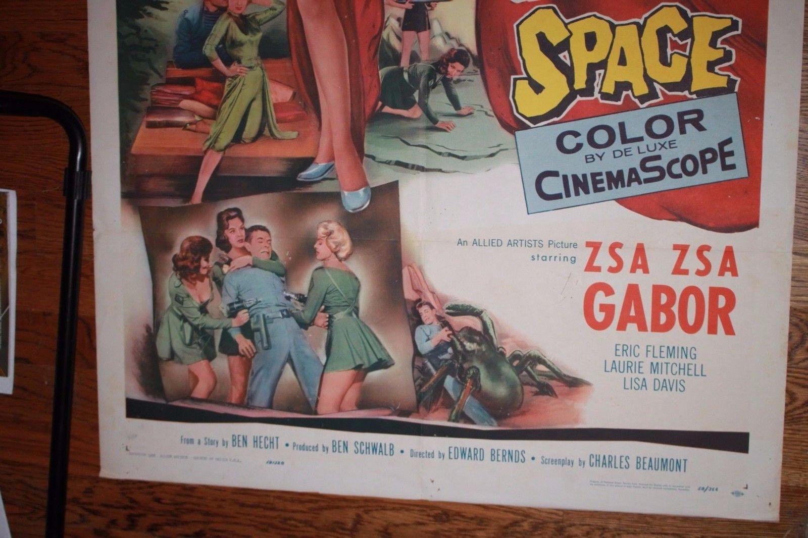 The Queen of Outer Space Original Vintage Movie Poster 1958 Unrestored 1 sheet