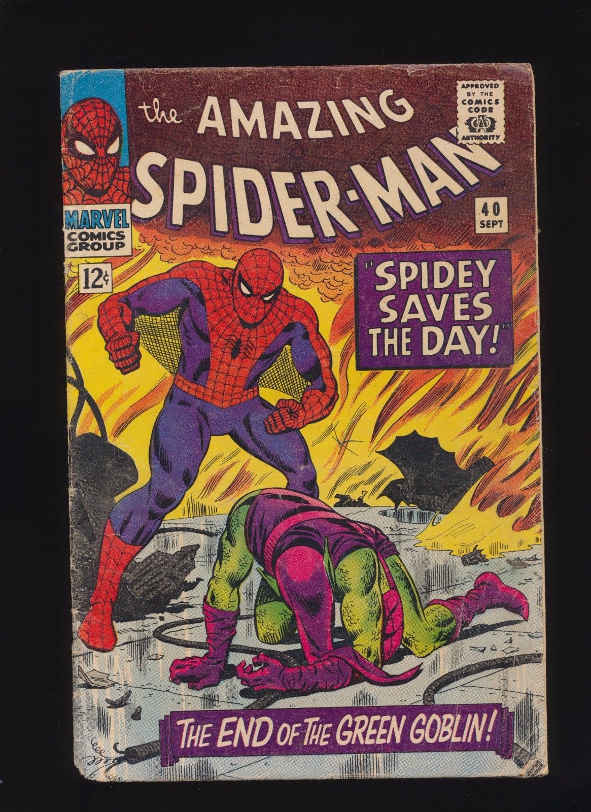 Amazing Spider-Man #40 (Marvel 1966) Green Goblin Origin! SEE PICS & DESCRIPTION