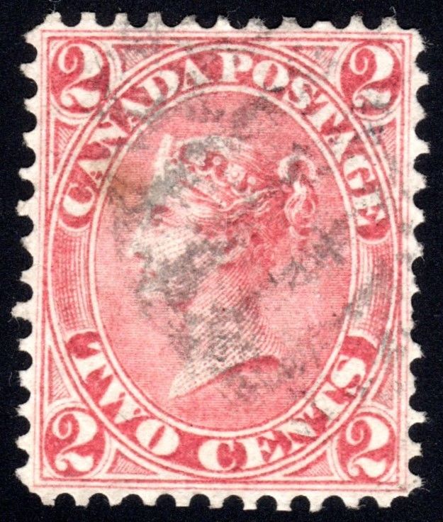 Canada #20 Used 2c rose "FIRST CENTS" Issue