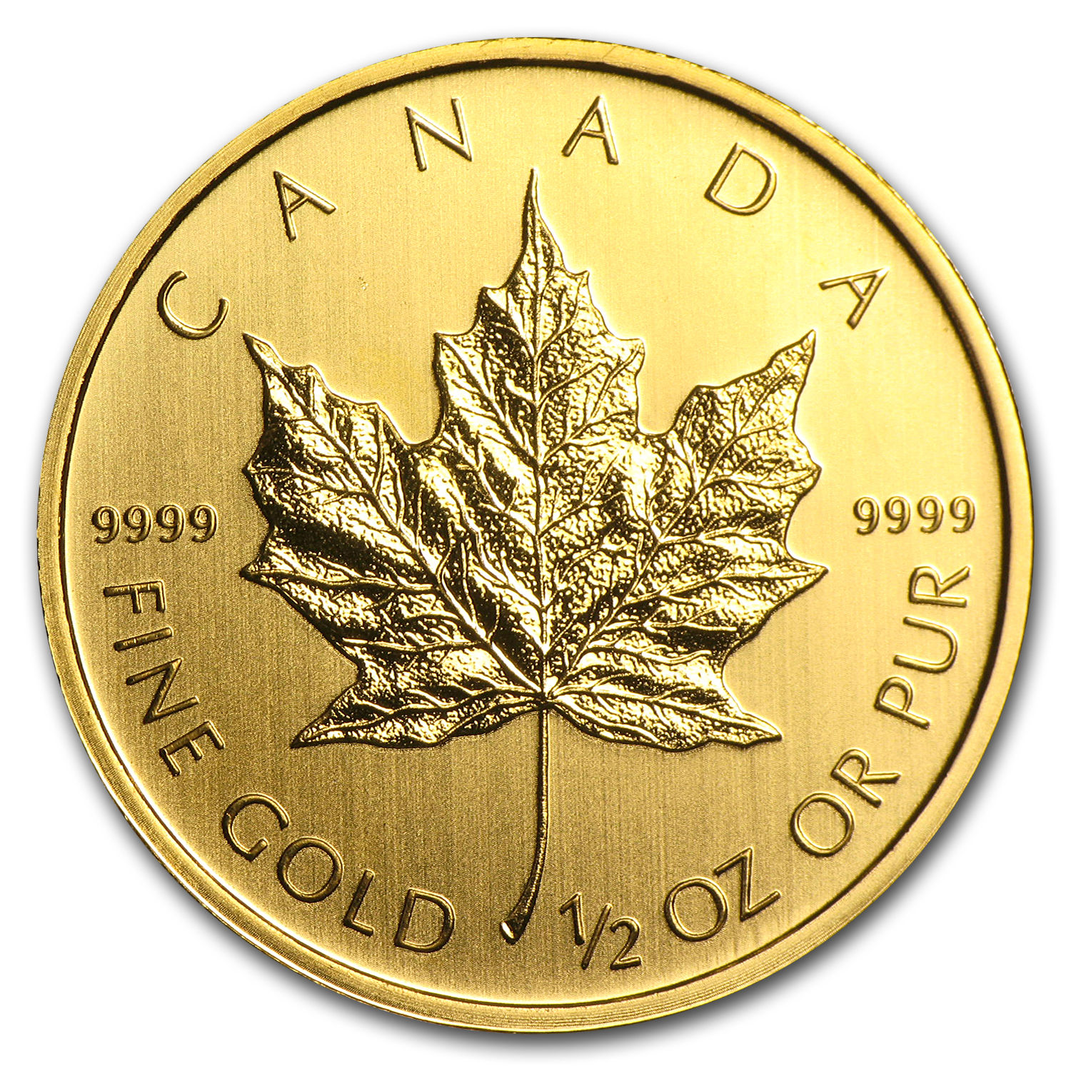 Canada 1/2 oz Gold Maple Leaf (Random Year) - SKU #10