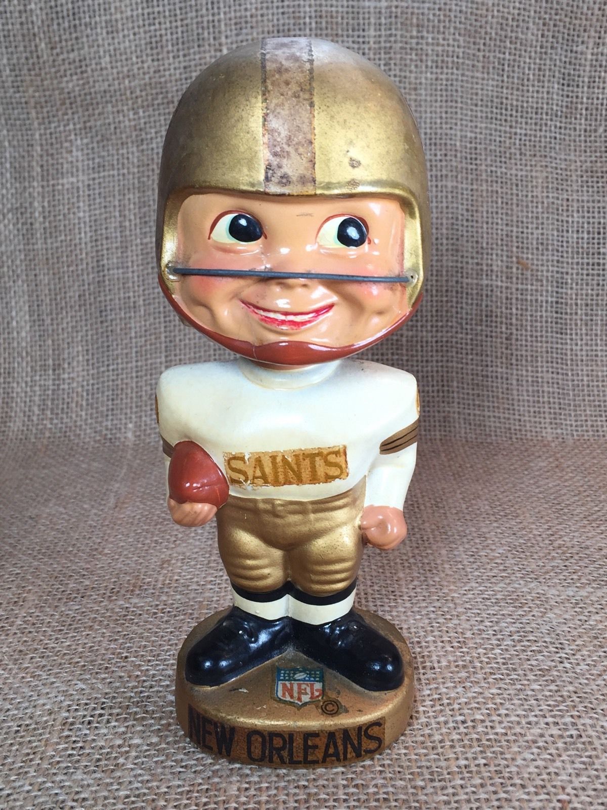 RARE Vintage New Orleans Saints Bobblehead Bobble 1960's Japan