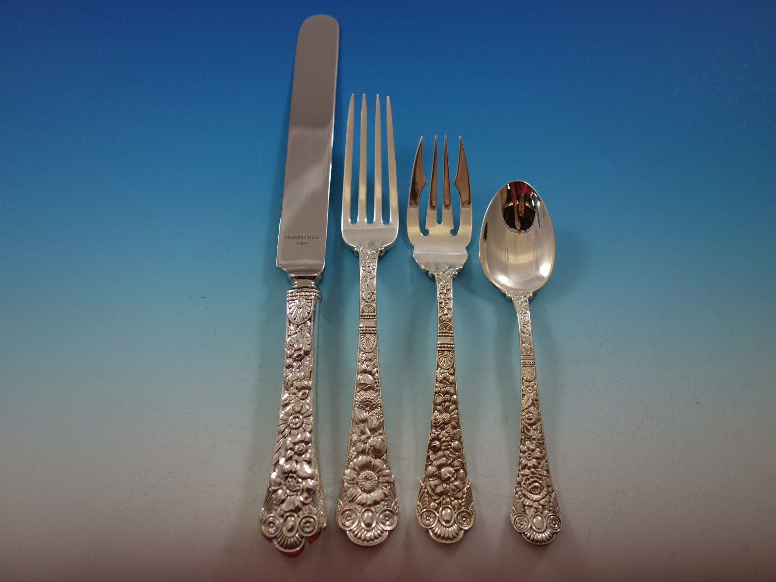 Cluny by Gorham Sterling Silver Flatware Set Service 153 pieces Dinner