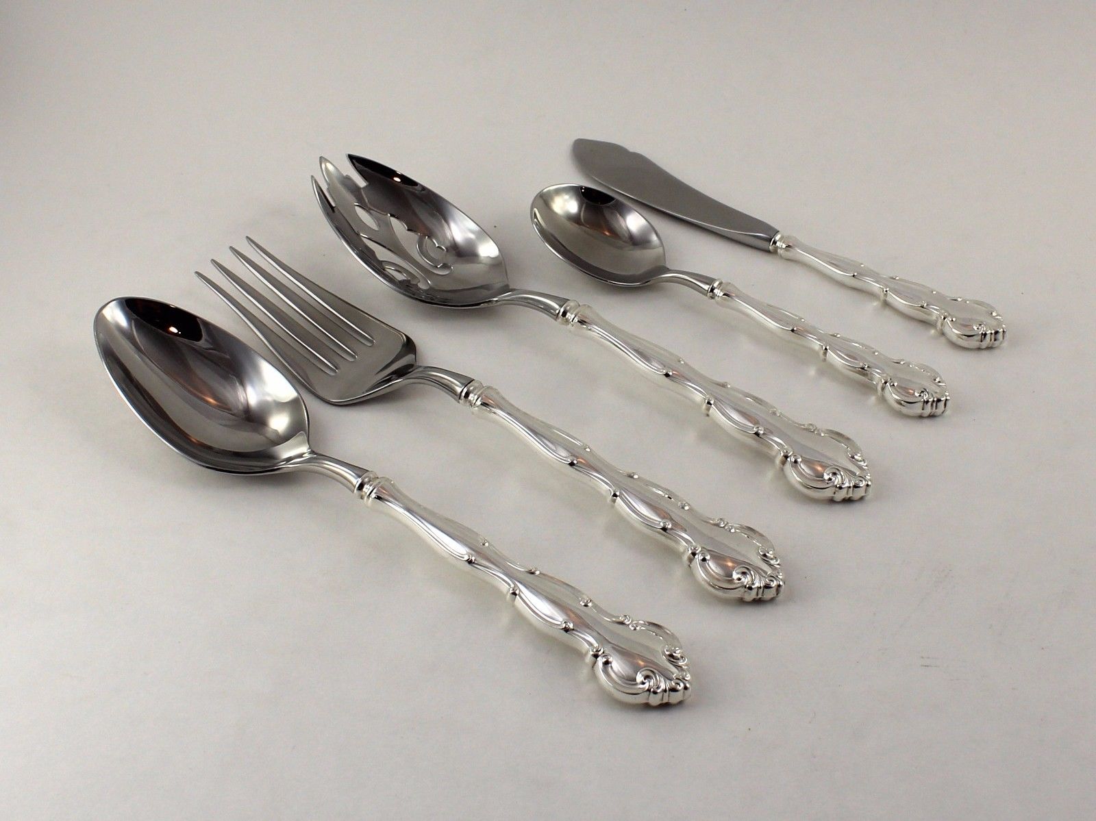 Wallace Scarborough Sterling Silver 5 Piece Serving Set - No Monograms