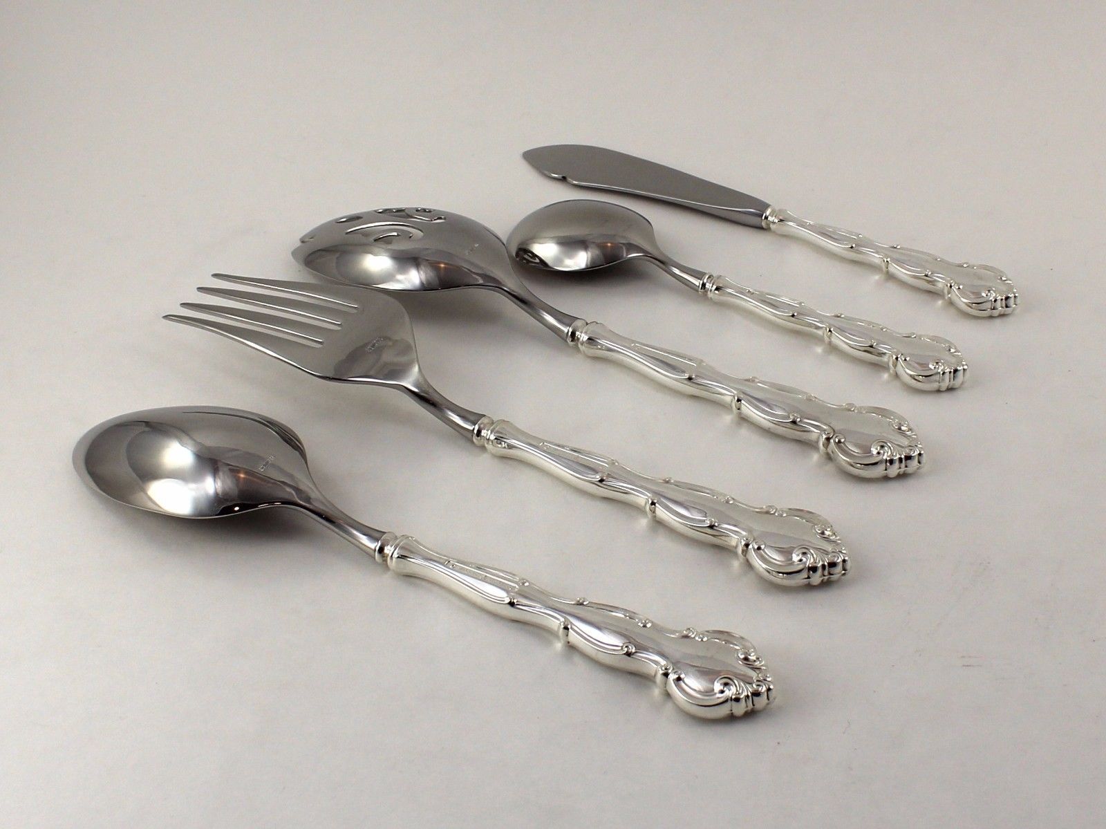 Wallace Scarborough Sterling Silver 5 Piece Serving Set - No Monograms