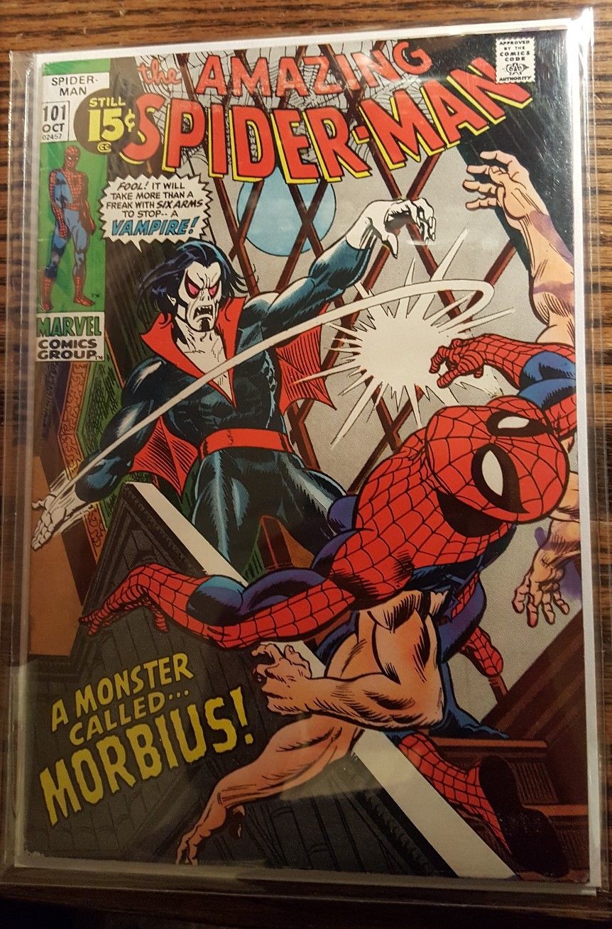 THE AMAZING SPIDER-MAN 101 VG+ 4.5 1ST APPEARANCE OF MORBIUS