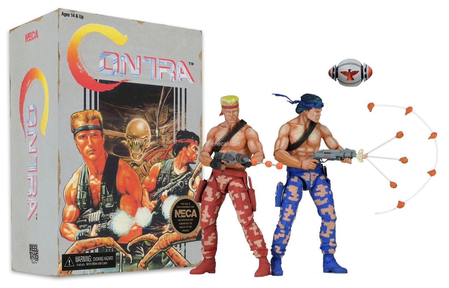 Contra - 7” Scale Action Figures - 2 Pack - Bill and Lance - NECA