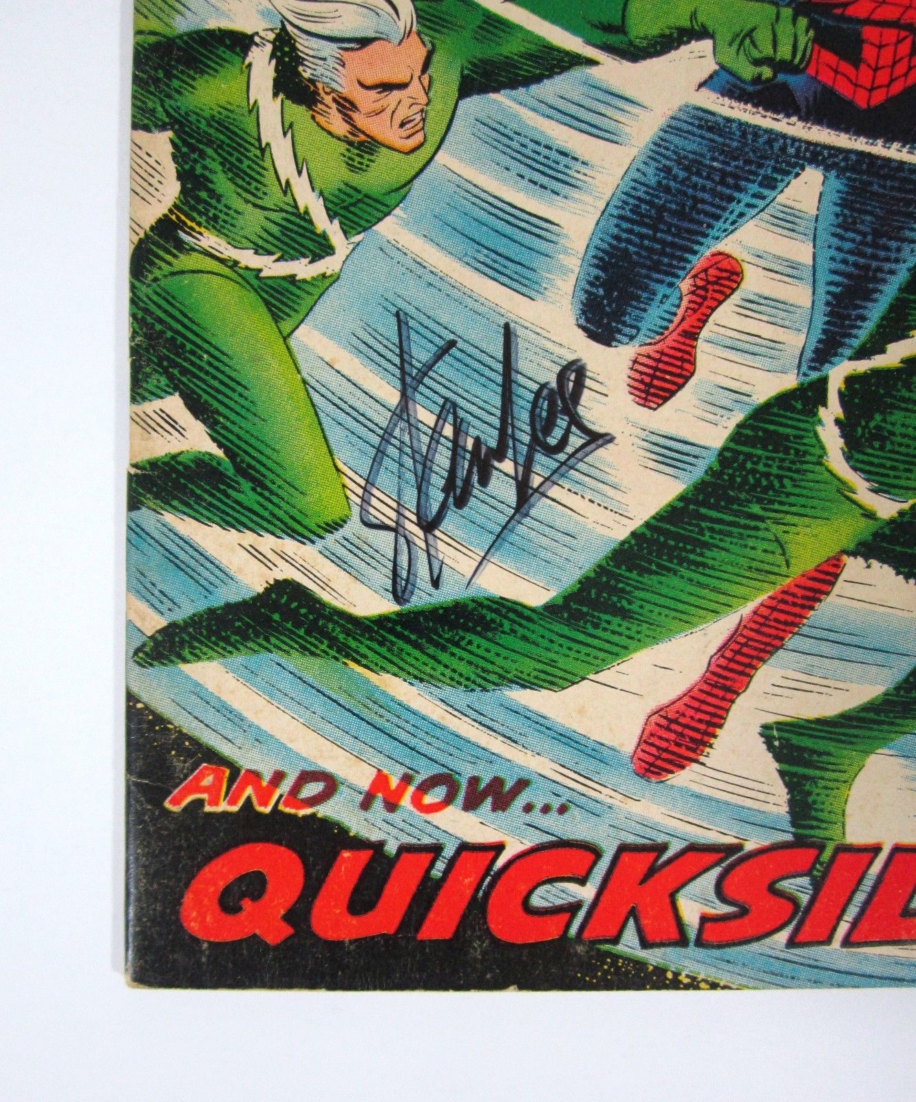 Amazing Spider Man #71 1st App of Quicksilver Signed by Stan Lee & John Romita