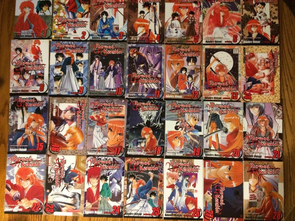 Rurouni Kenshin Manga 1-28 Complete Nobuhiro Watsuki Shonen Jump