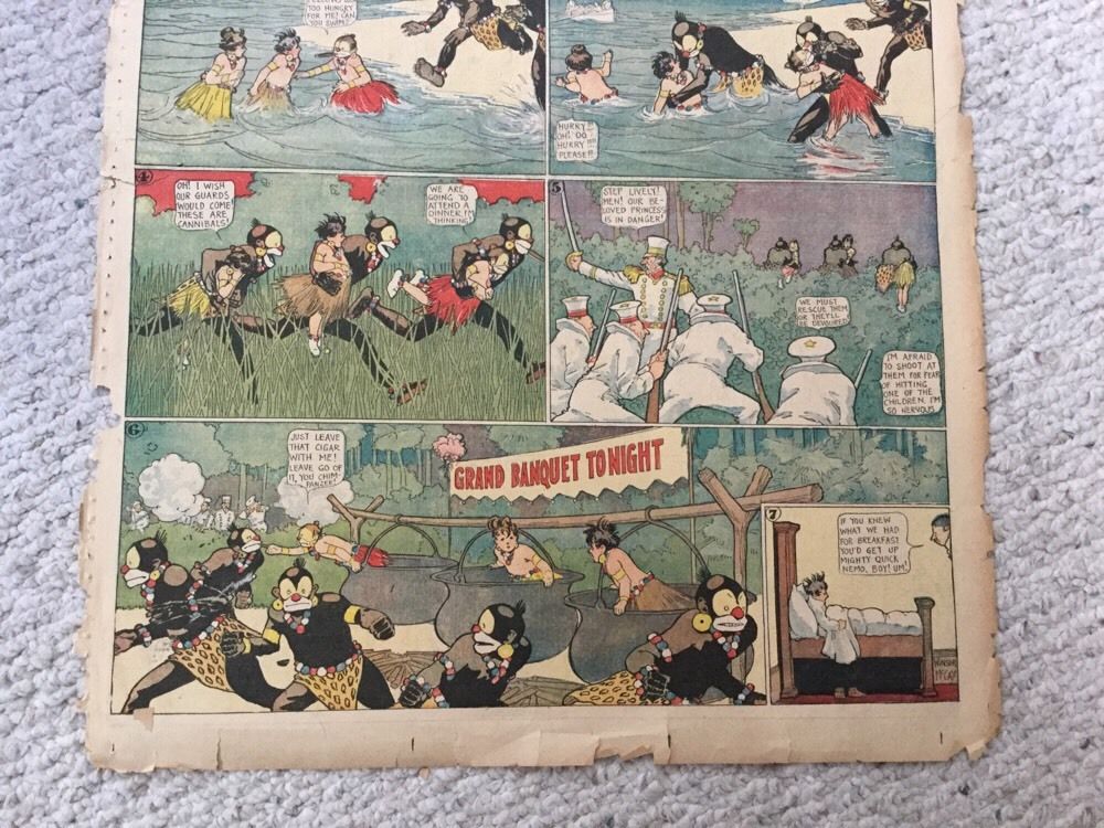 Wonderful Little Nemo In Slumberland Comic Page From June 1907 Good Condition.