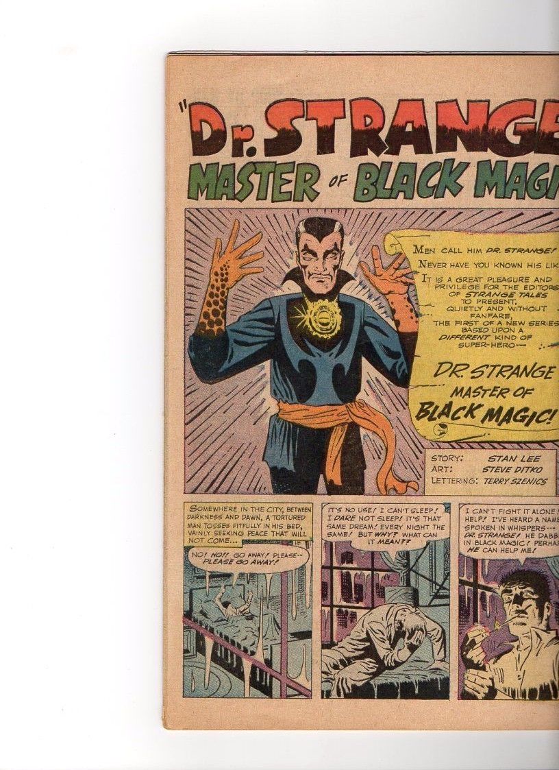 Strange Tales #110 (1963) 1st App Dr Strange VG/FN