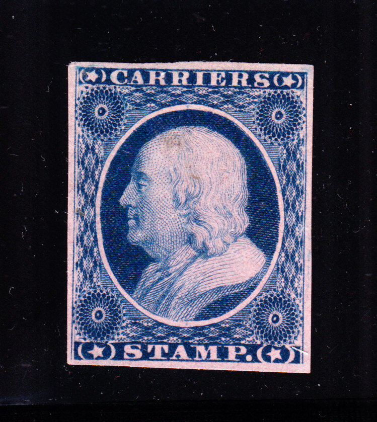 US LO3 1c Carrier Stamp Unused VF NGAI SCV $50