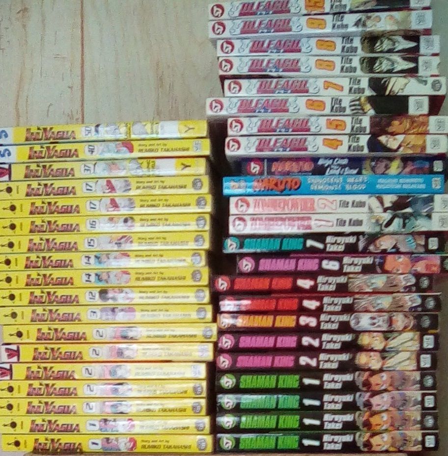 Pick 10 Lot of Bleach, Inuyasha, Naruto, and/or Shaman King Manga