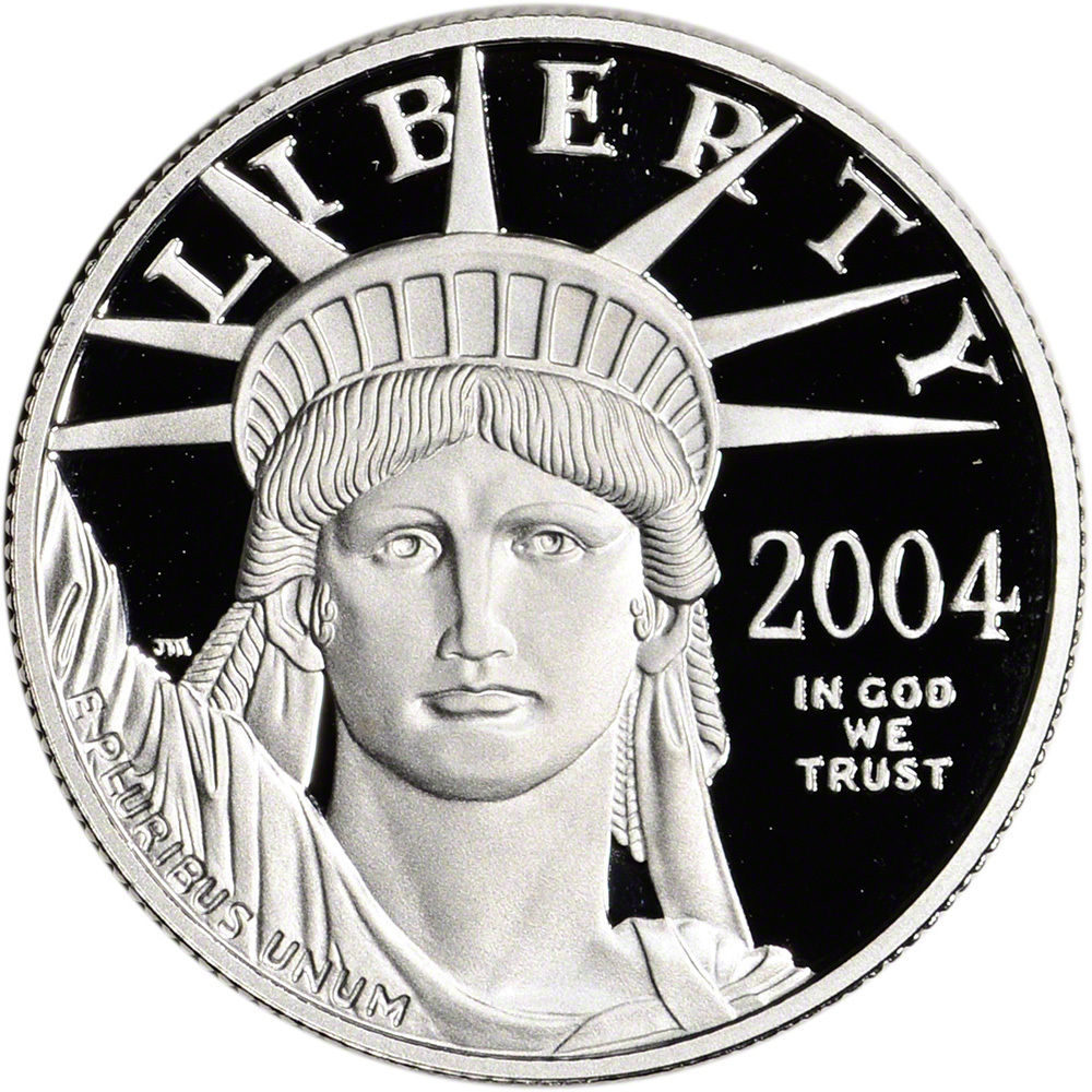 2004 American Platinum Eagle Proof (1/2 oz) $50