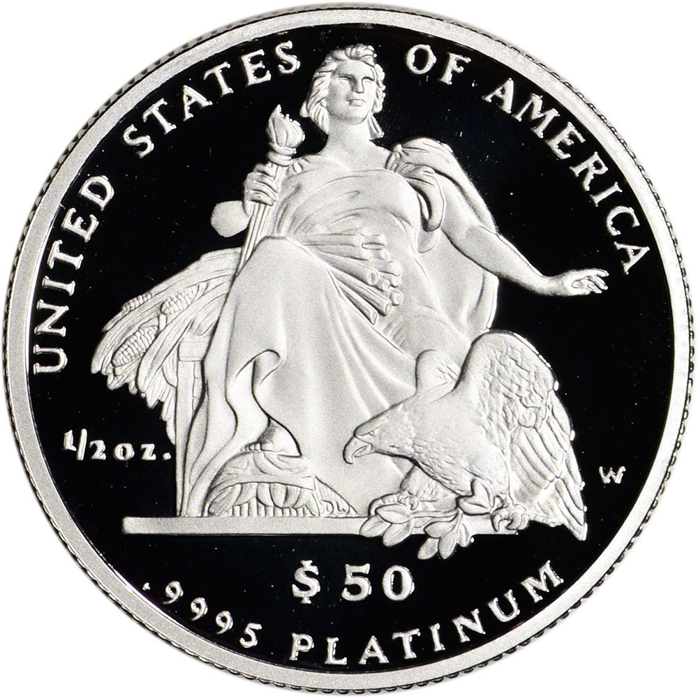 2004 American Platinum Eagle Proof (1/2 oz) $50