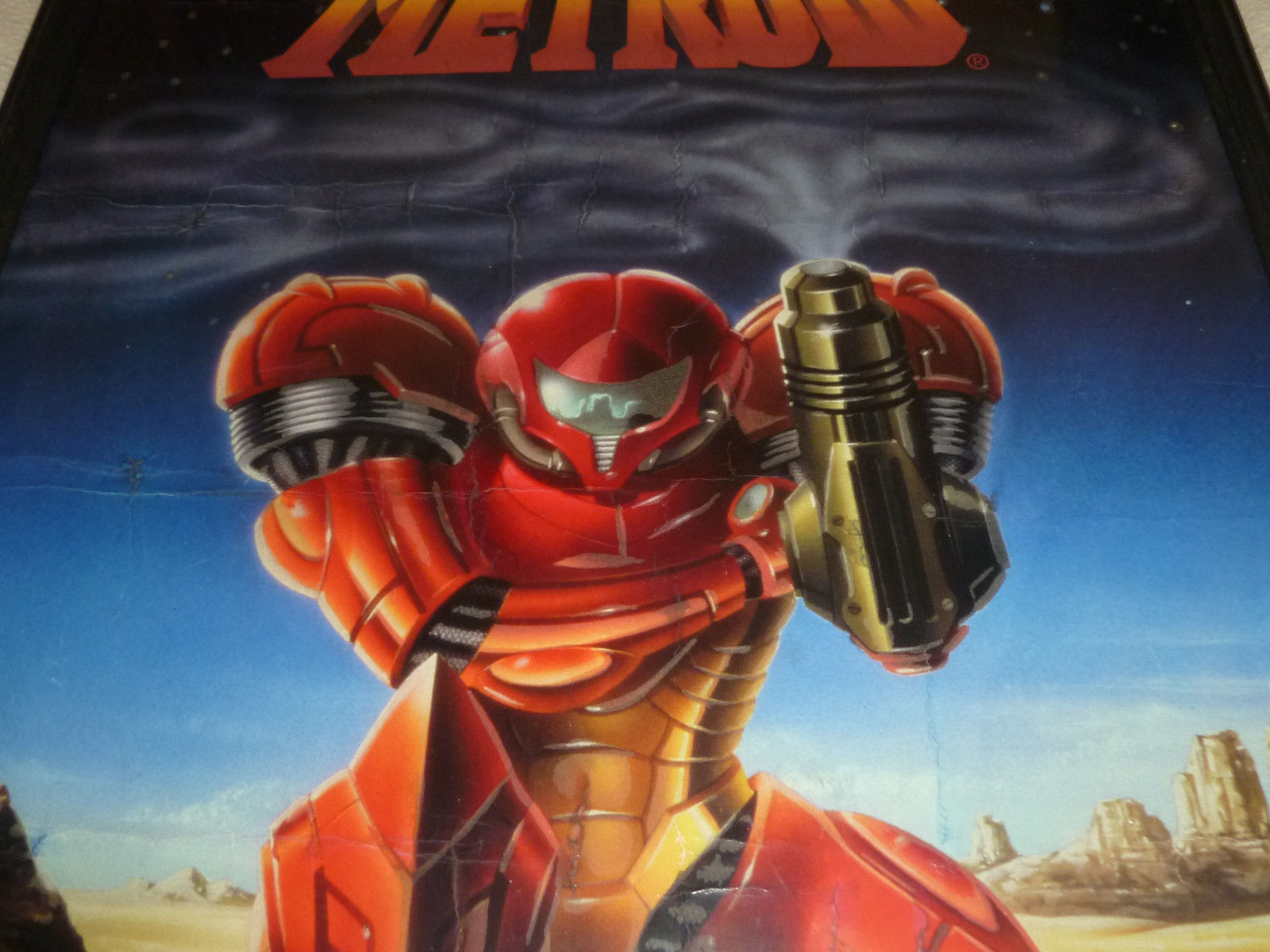 RARE FRAMED SIGNED NINTENDO POSTER SUPER METROID SAMUS ARAN LE 321/2000 LIMITED