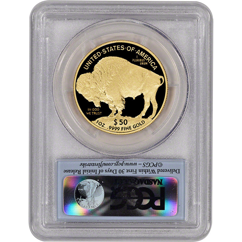 2014-W American Gold Buffalo Proof (1 oz) $50 - PCGS PR70 - First Strike Buffalo