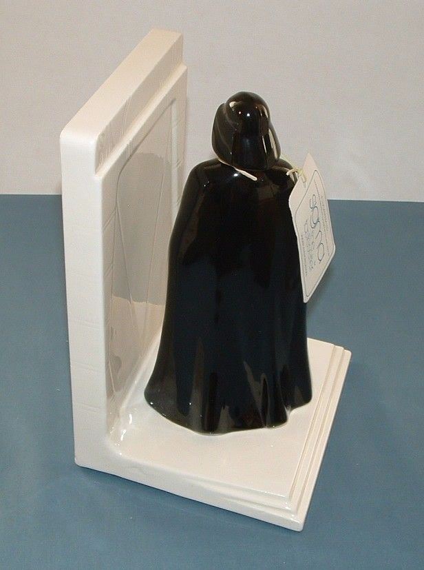 VINTAGE STAR WARS CHEWBACCA / DARTH VADER BOOKENDS WITH BOX - SIGMA - 1980'S