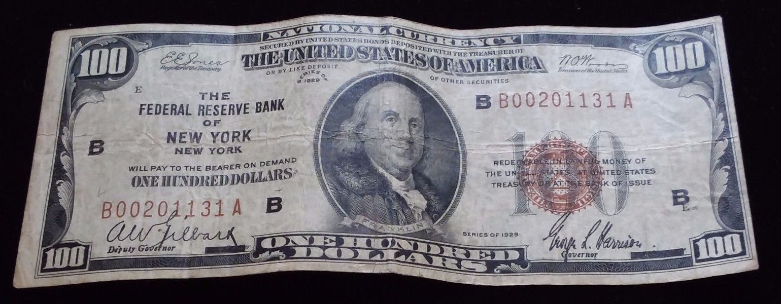 1929 $100 National Bank Note