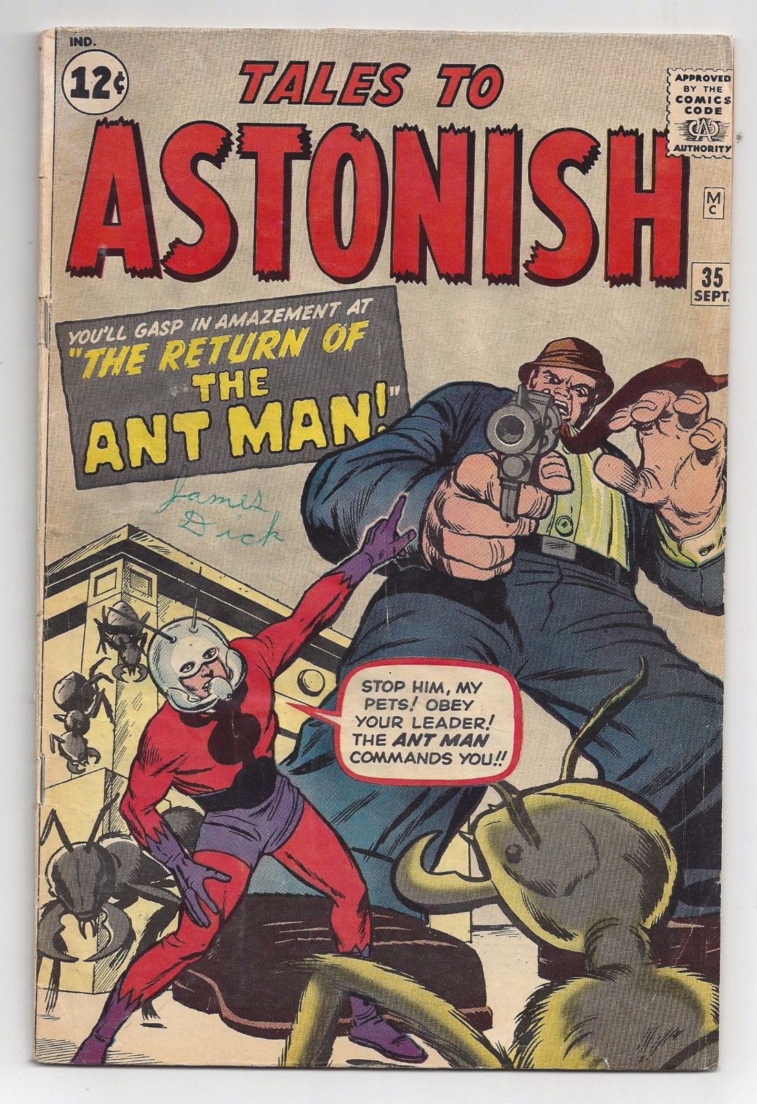 Tales to Astonish #35 Origin & 2nd appearance of Ant Man! 1st in costume!