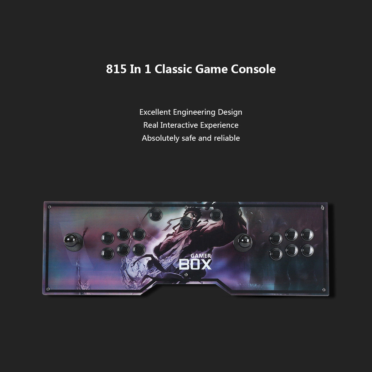 Pandora's Box 4S 815 HD Video Games Home Arcade Console Kit 2 PK Joystick Player